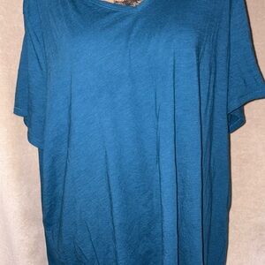 EVRI Teal Short Sleeve Women's Top